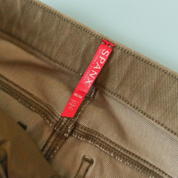 Spanx Olive Green Jeanish Compression Waist Skinny Jeans Size Medium - Picture 4 of 9